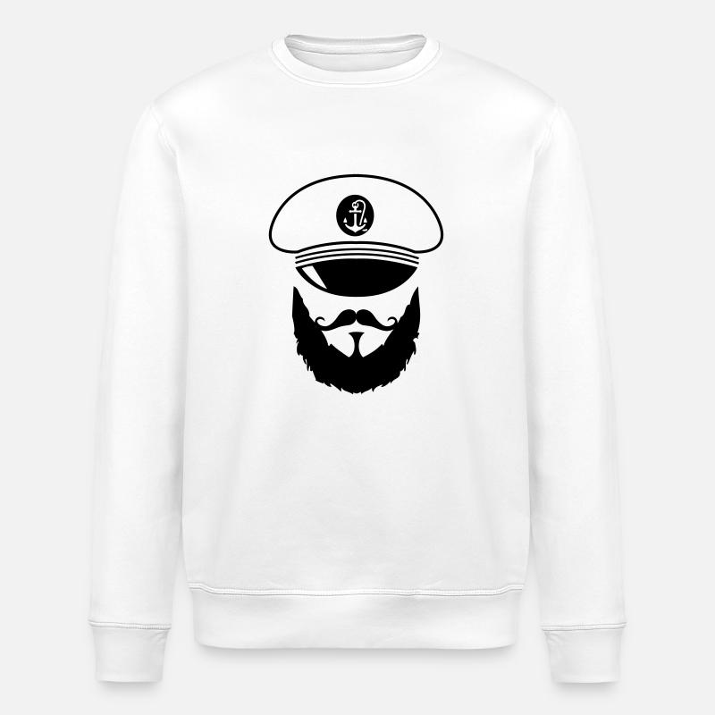 captain_02 - Stanley/Stella Unisex Bio-Sweatshirt ROLLER - Weiß