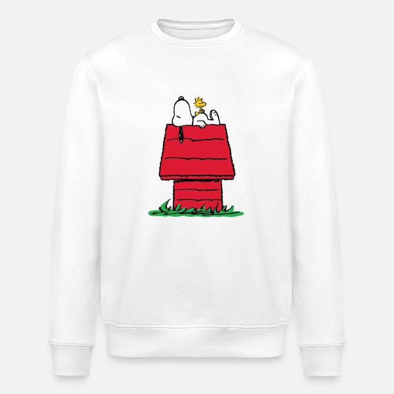 Peanuts Snoopy Et La Niche Du Chien - Sweat bio ROLLER Stanley/Stella Unisexe - blanc