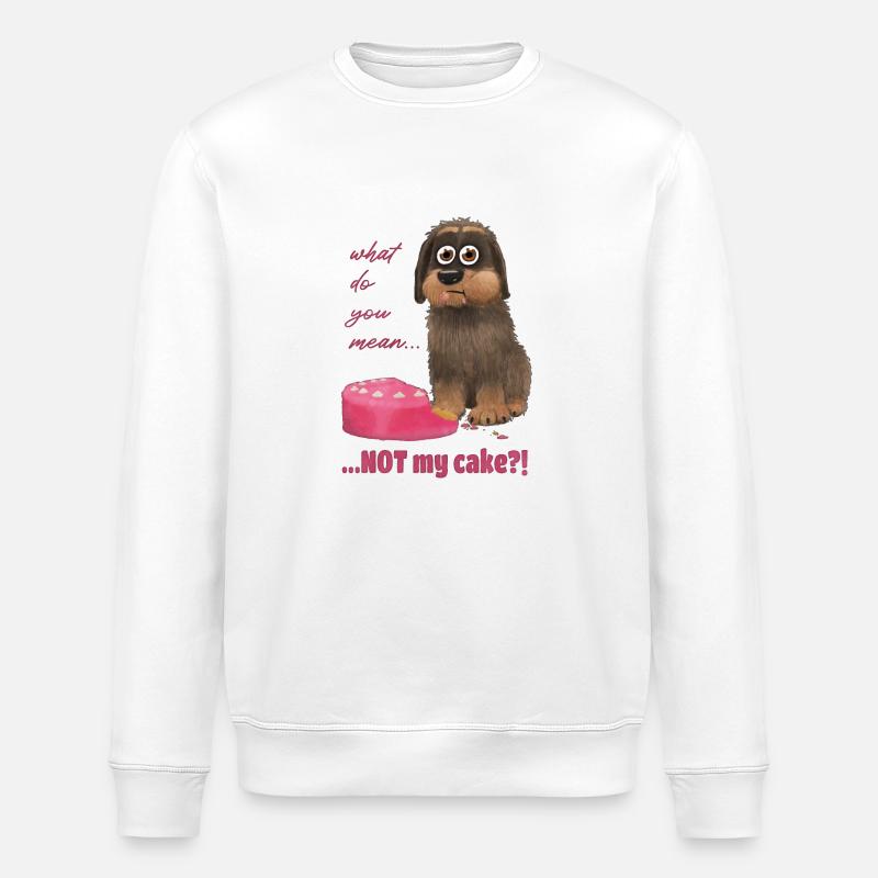 Ce n’est pas mon gâteau - Sweat bio ROLLER Stanley/Stella Unisexe - blanc