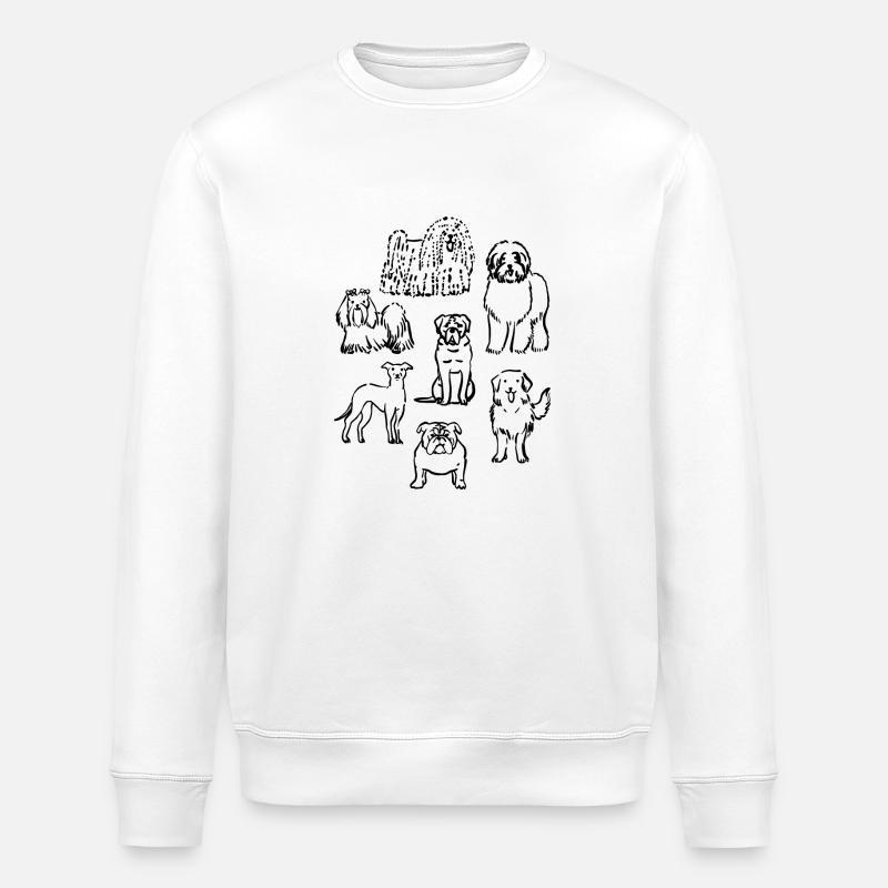 Hundefreund - Stanley/Stella Unisex Bio-Sweatshirt ROLLER - Weiß