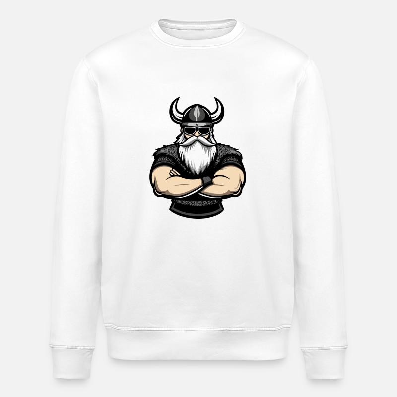 Wikinger Sonnenbrille - Stanley/Stella Unisex Bio-Sweatshirt ROLLER - Weiß