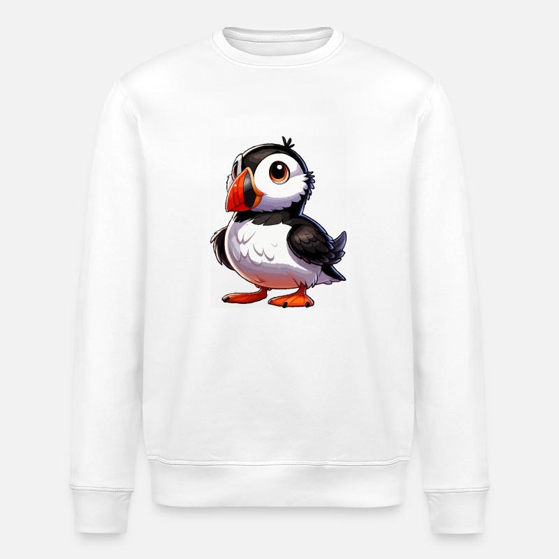 Papageitaucher - Stanley/Stella Unisex Bio-Sweatshirt ROLLER - Weiß