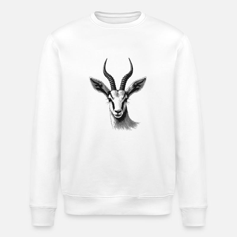 Antilope - Stanley/Stella Unisex Bio-Sweatshirt ROLLER - Weiß