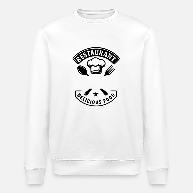 Restaurant leckeres Essen - NAME - Stanley/Stella Unisex Bio-Sweatshirt ROLLER - Weiß