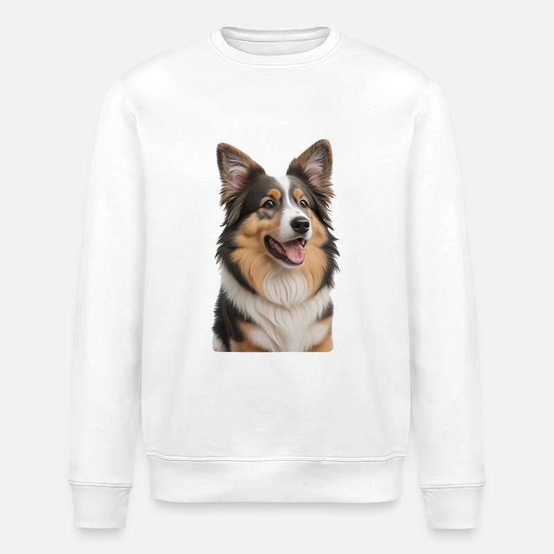 Collie - Stanley/Stella Unisex Bio-Sweatshirt ROLLER - Weiß