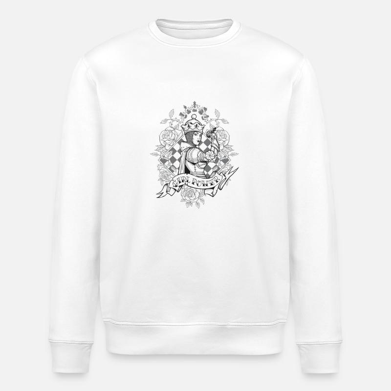 La Dame Blanche - Sweat bio ROLLER Stanley/Stella Unisexe - blanc