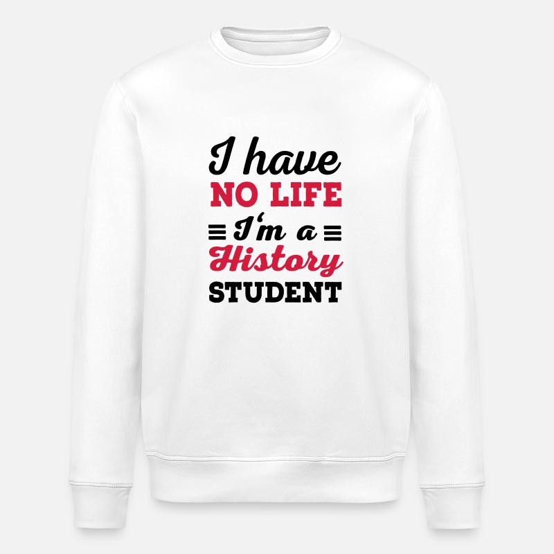 Histoire - Sweat bio ROLLER Stanley/Stella Unisexe - blanc