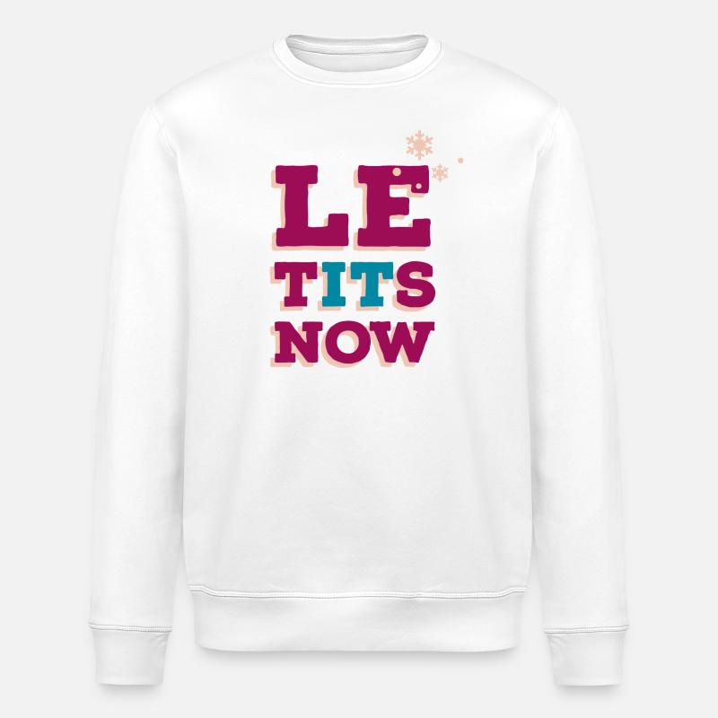 let it snow - Stanley/Stella Unisex Bio-Sweatshirt ROLLER - Weiß