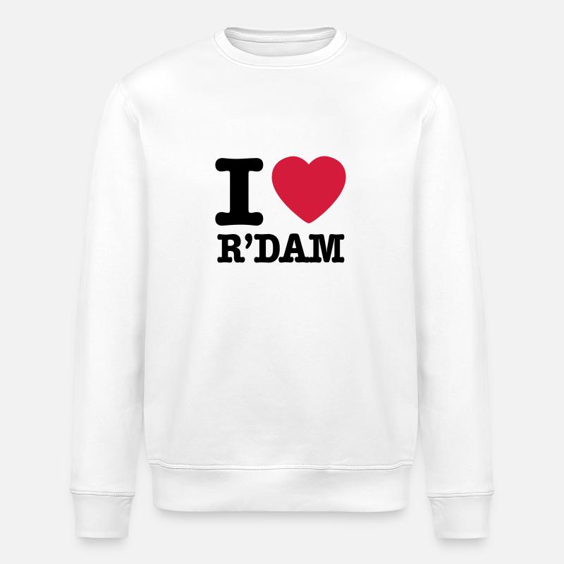 i love rotterdam - Stanley/Stella Unisex Bio-Sweatshirt ROLLER - Weiß