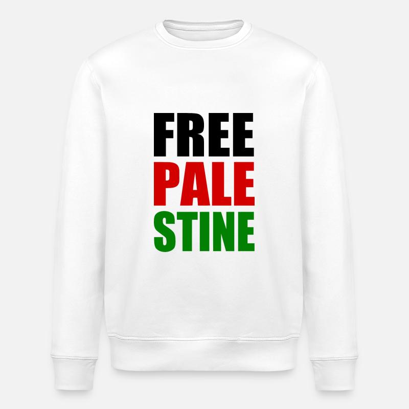 Free palestine - Sweat bio ROLLER Stanley/Stella Unisexe - blanc