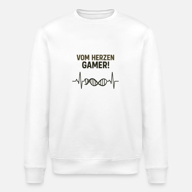 Gamer-DNA - Stanley/Stella Unisex Bio-Sweatshirt ROLLER - Weiß
