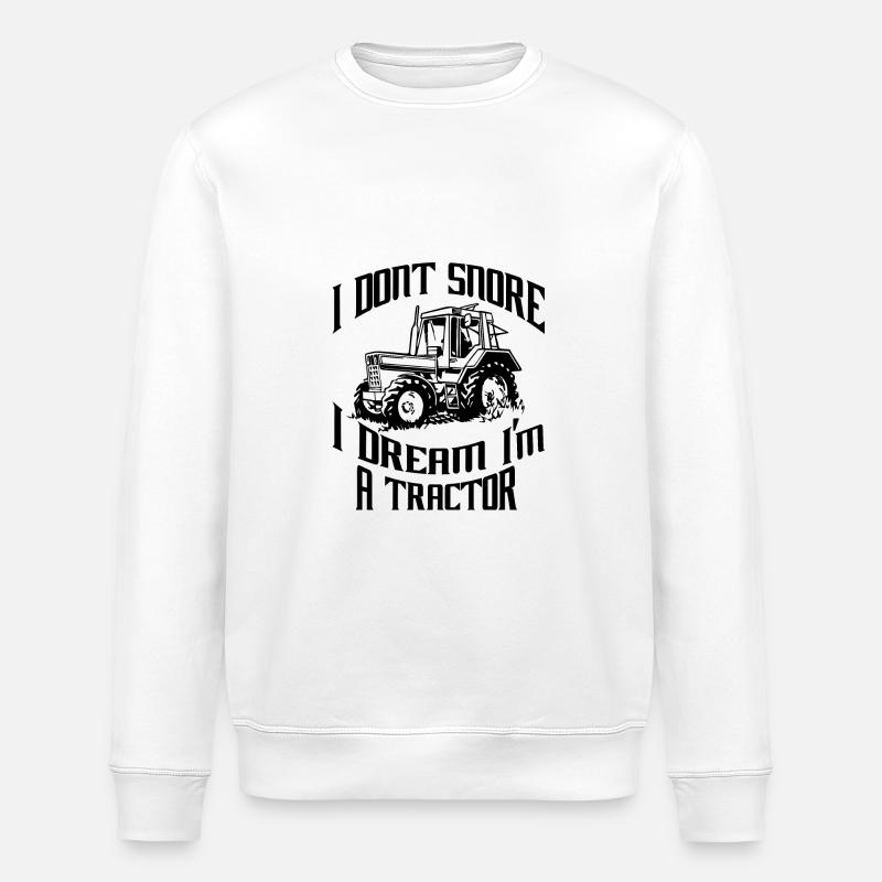 farmers fun unique design - Stanley/Stella ROLLER Unisex Organic Sweatshirt - white
