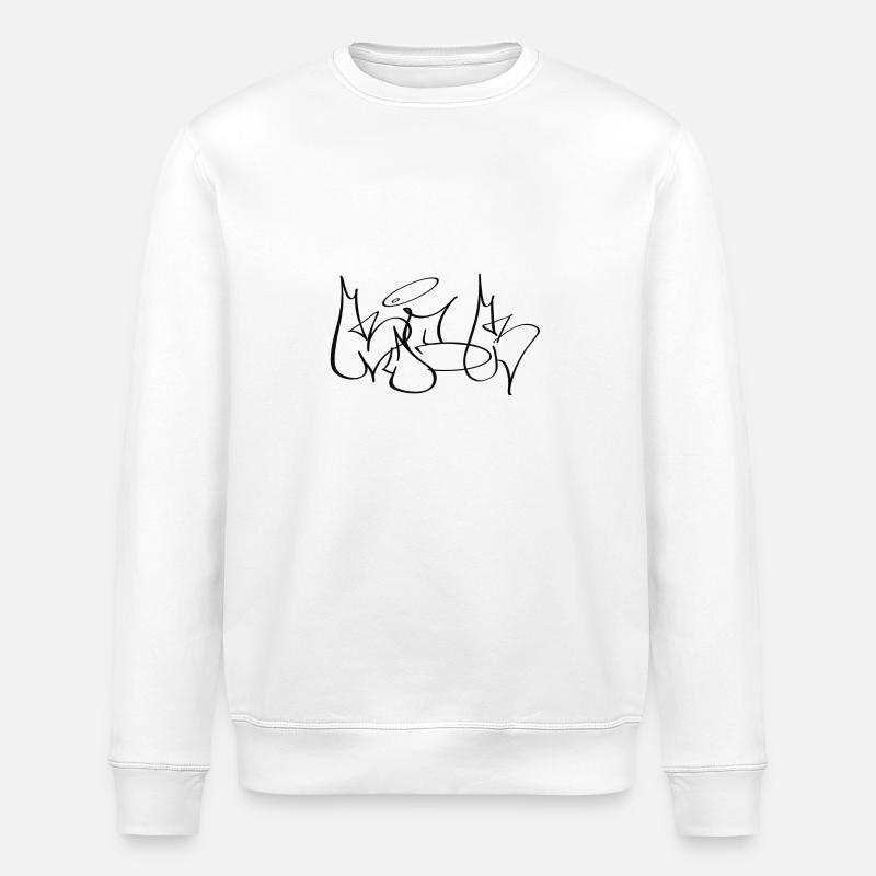 KICK - Graffiti Throw-Up - Stanley/Stella Unisex Bio-Sweatshirt ROLLER - Weiß