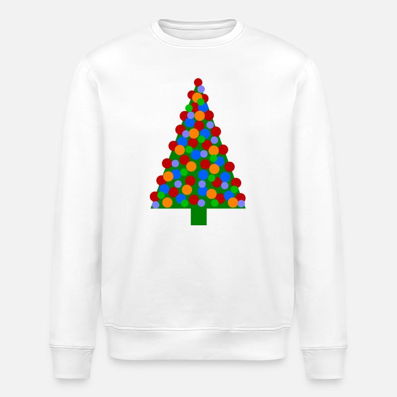 Tannenbaum Weihnachten - Stanley/Stella Unisex Bio-Sweatshirt ROLLER - Weiß