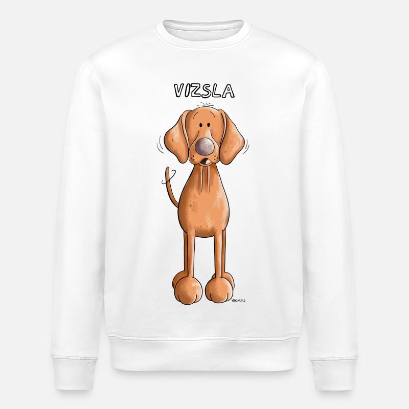 Happy Vizsla - Stanley/Stella Unisex Bio-Sweatshirt ROLLER - Weiß