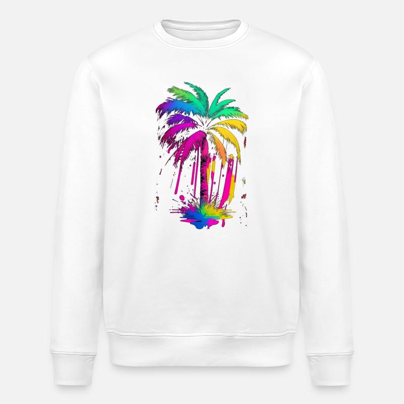 Palme - Stanley/Stella Unisex Bio-Sweatshirt ROLLER - Weiß