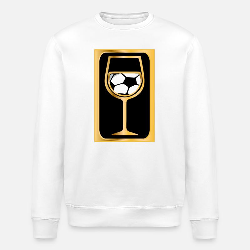 Weißwein Fußballerin - Stanley/Stella Unisex Bio-Sweatshirt ROLLER - Weiß