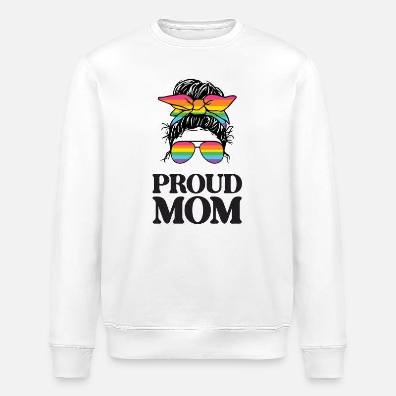 Stolze Mama - Stanley/Stella Unisex Bio-Sweatshirt ROLLER - Weiß