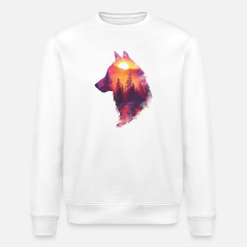 Spiritwolf - Stanley/Stella Unisex Bio-Sweatshirt ROLLER - Weiß
