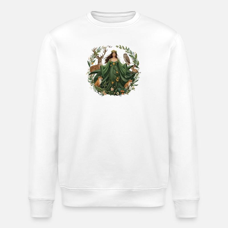 Mutter Natur - Stanley/Stella Unisex Bio-Sweatshirt ROLLER - Weiß