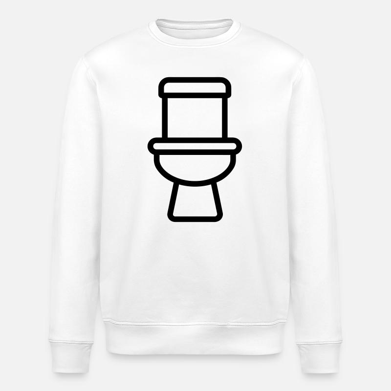 Toilette - Stanley/Stella Unisex Bio-Sweatshirt ROLLER - Weiß