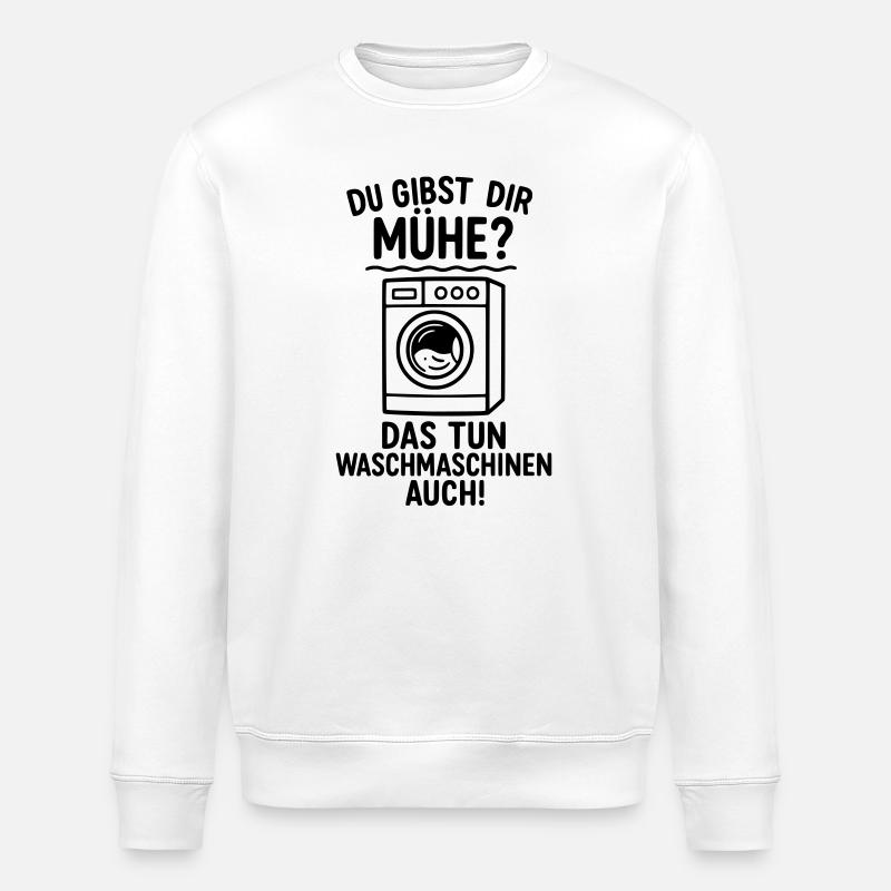 Washing machines trouble give work - Stanley/Stella ROLLER Unisex Organic Sweatshirt - white