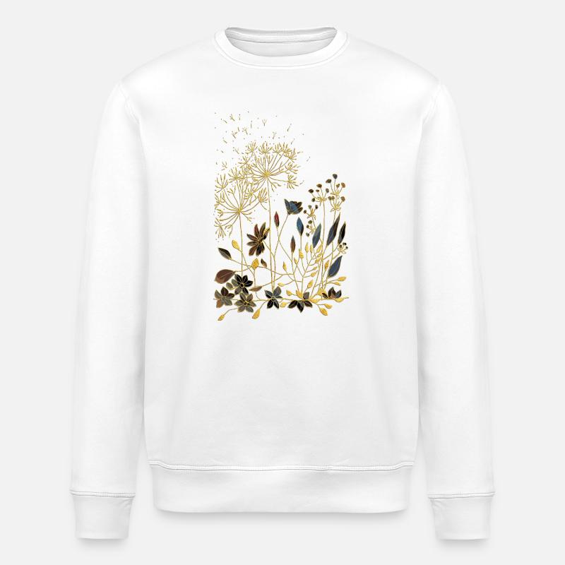 Blumen - Stanley/Stella Unisex Bio-Sweatshirt ROLLER - Weiß