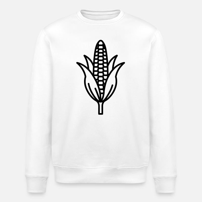 épi de maïs - Sweat bio ROLLER Stanley/Stella Unisexe - blanc