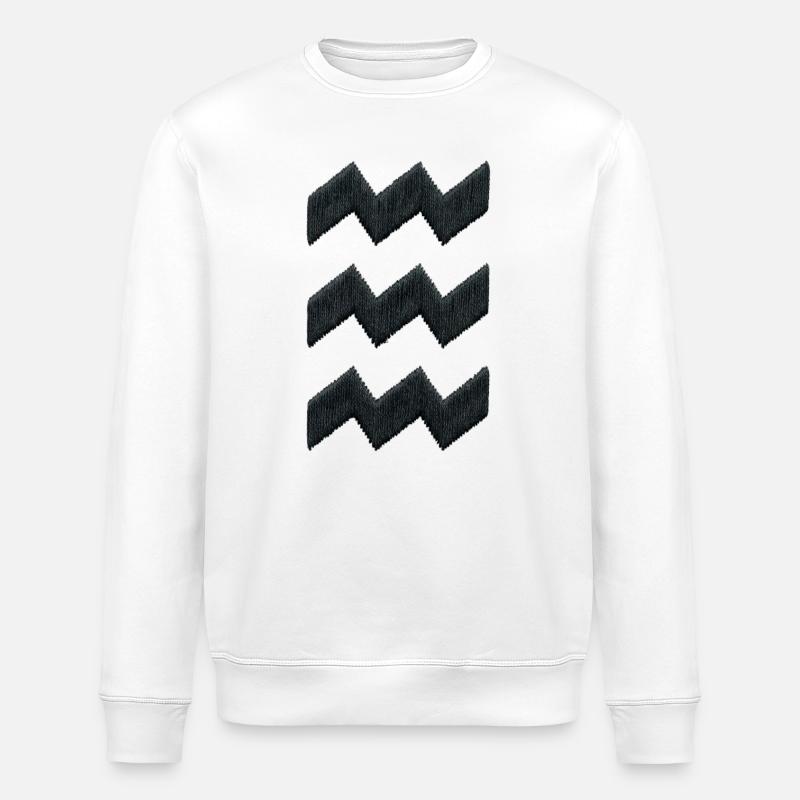 Broderie Eindhoven Vibes en noir (imprimé) - Sweat bio ROLLER Stanley/Stella Unisexe - blanc