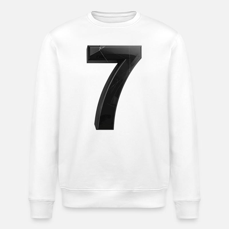 Gebrochene Sieben Grafik - Stanley/Stella Unisex Bio-Sweatshirt ROLLER - Weiß