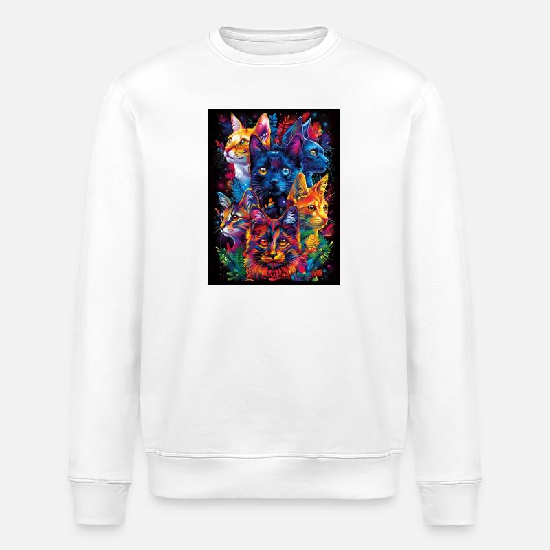Cat_02 - Stanley/Stella Unisex Bio-Sweatshirt ROLLER - Weiß