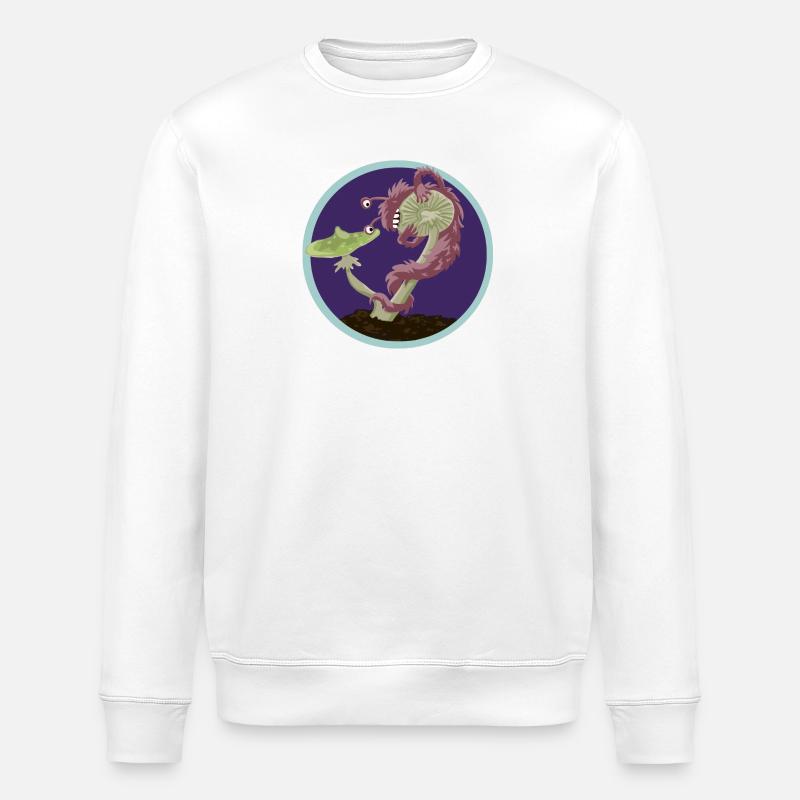 Pilzmonster - Stanley/Stella Unisex Bio-Sweatshirt ROLLER - Weiß