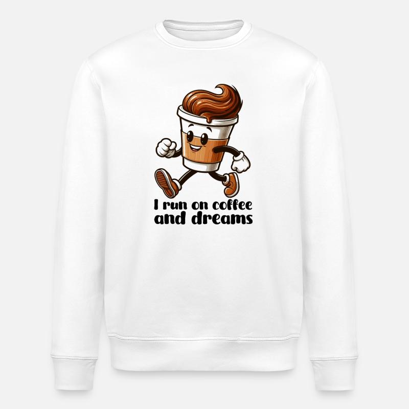 Cadeau Coffee Dreams - Sweat bio ROLLER Stanley/Stella Unisexe - blanc