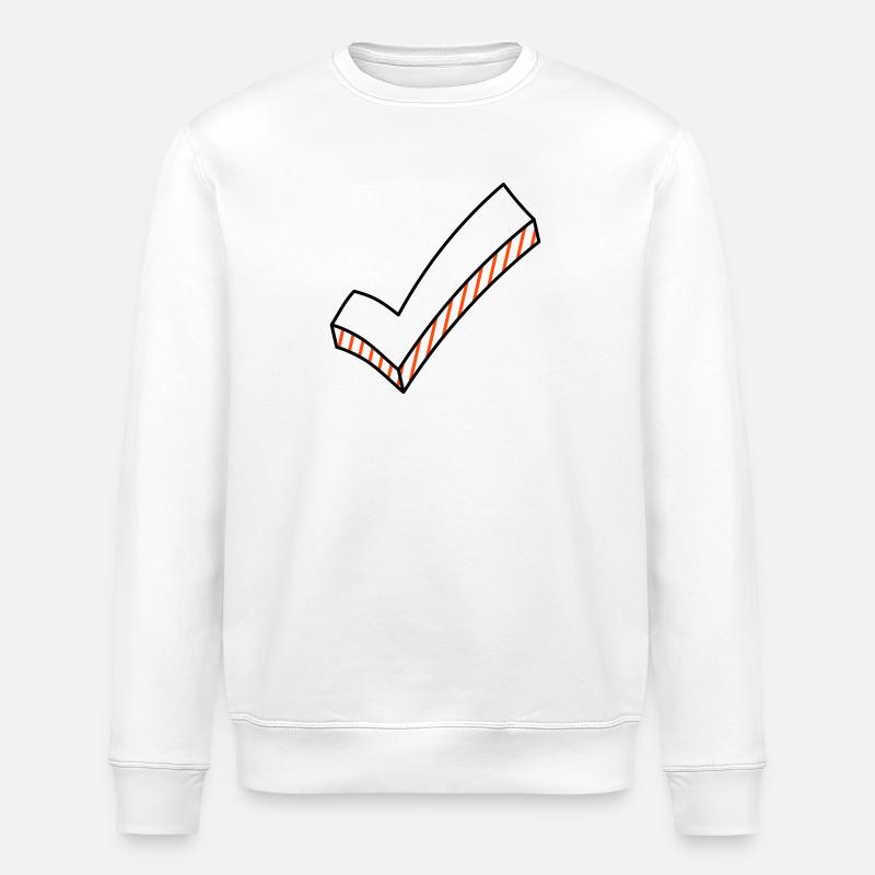 Haken dran zweifarbig - Stanley/Stella Unisex Bio-Sweatshirt ROLLER - Weiß