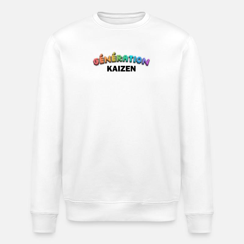GENERATION KAIZEN XL - Stanley/Stella Unisex Bio-Sweatshirt ROLLER - Weiß