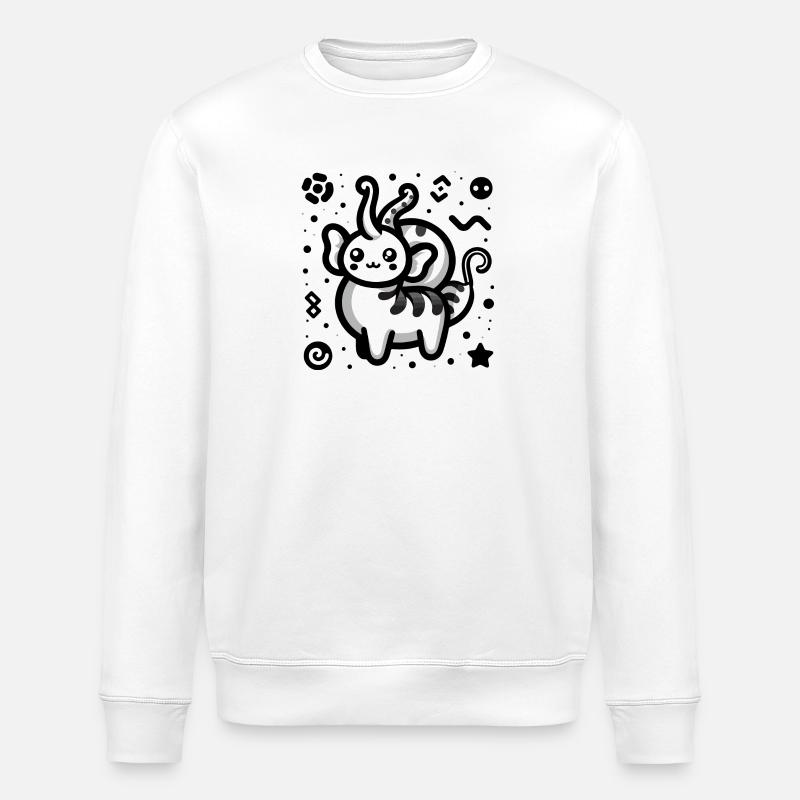 Créature fantastique mignonne - Sweat bio ROLLER Stanley/Stella Unisexe - blanc