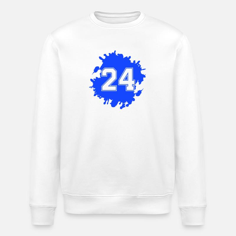 24 blobs - Stanley/Stella ROLLER Unisex Organic Sweatshirt - white