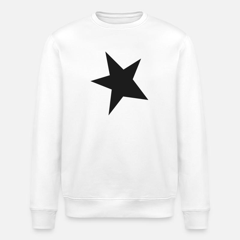 Stern ausgefuellt - Stanley/Stella Unisex Bio-Sweatshirt ROLLER - Weiß