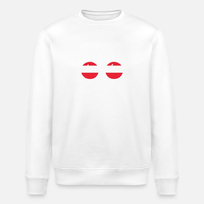 Chat Austrians Autriche - Sweat bio ROLLER Stanley/Stella Unisexe - blanc