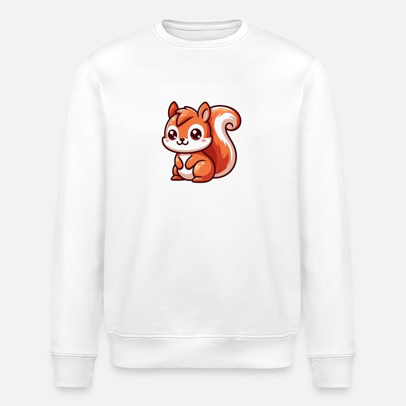 Petit Ecureuil Mignon - Sweat bio ROLLER Stanley/Stella Unisexe - blanc