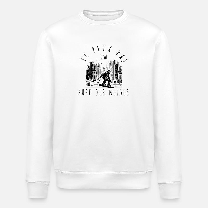 I can't, I have Snowboard - Stanley/Stella ROLLER Unisex Organic Sweatshirt - white