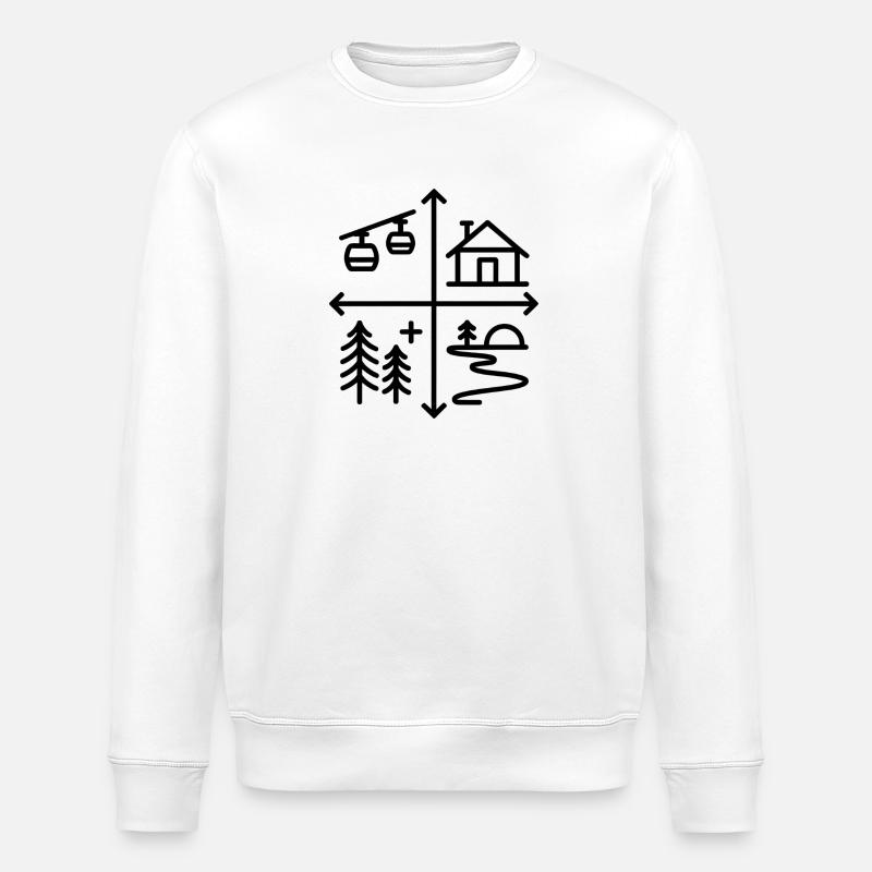 Wintersport - Stanley/Stella Unisex Bio-Sweatshirt ROLLER - Weiß