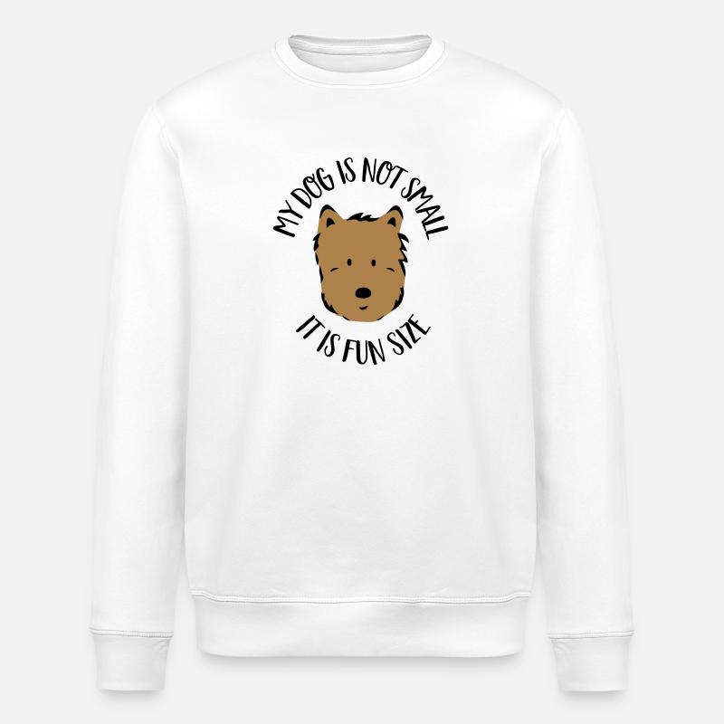 Petit chien - Sweat bio ROLLER Stanley/Stella Unisexe - blanc