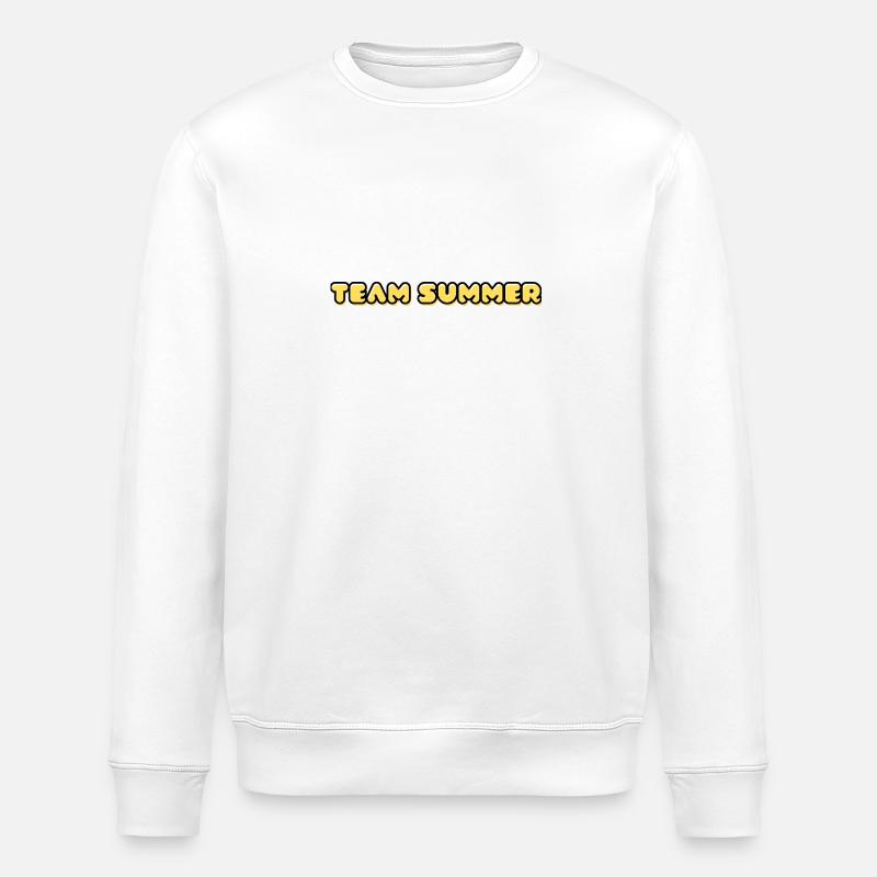 TEAM SOMMER - Stanley/Stella økologisk unisex-sweatshirt ROLLER - hvid