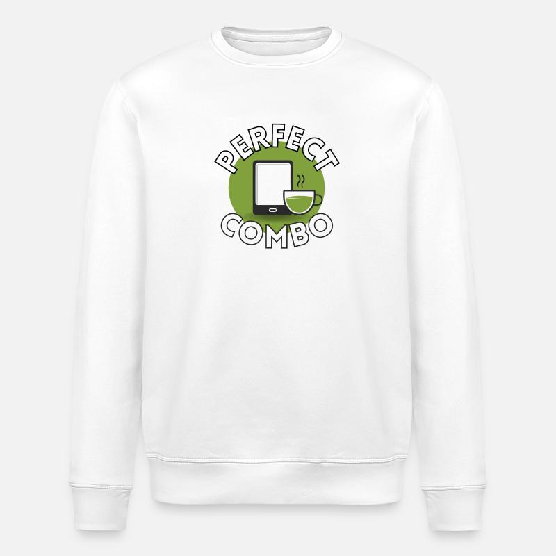 Perfect Combo - Stanley/Stella ROLLER Unisex Organic Sweatshirt - white