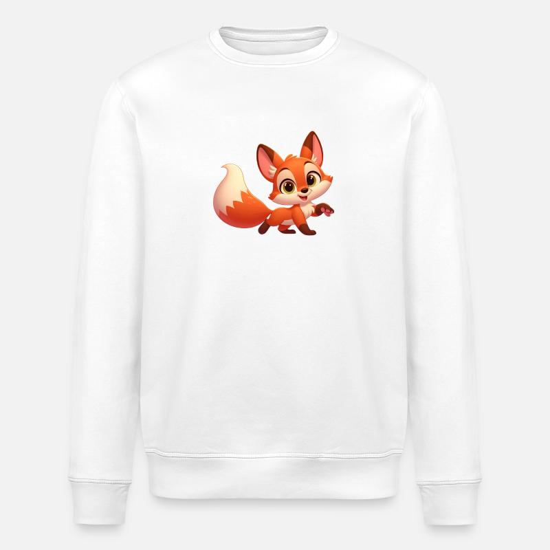 Fuchs 7 - Stanley/Stella Unisex Bio-Sweatshirt ROLLER - Weiß