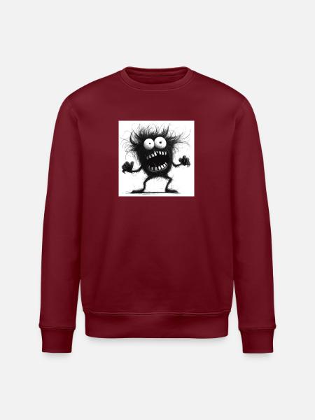 Monster Schrei - Stanley/Stella Unisex Bio-Sweatshirt ROLLER - Weiß
