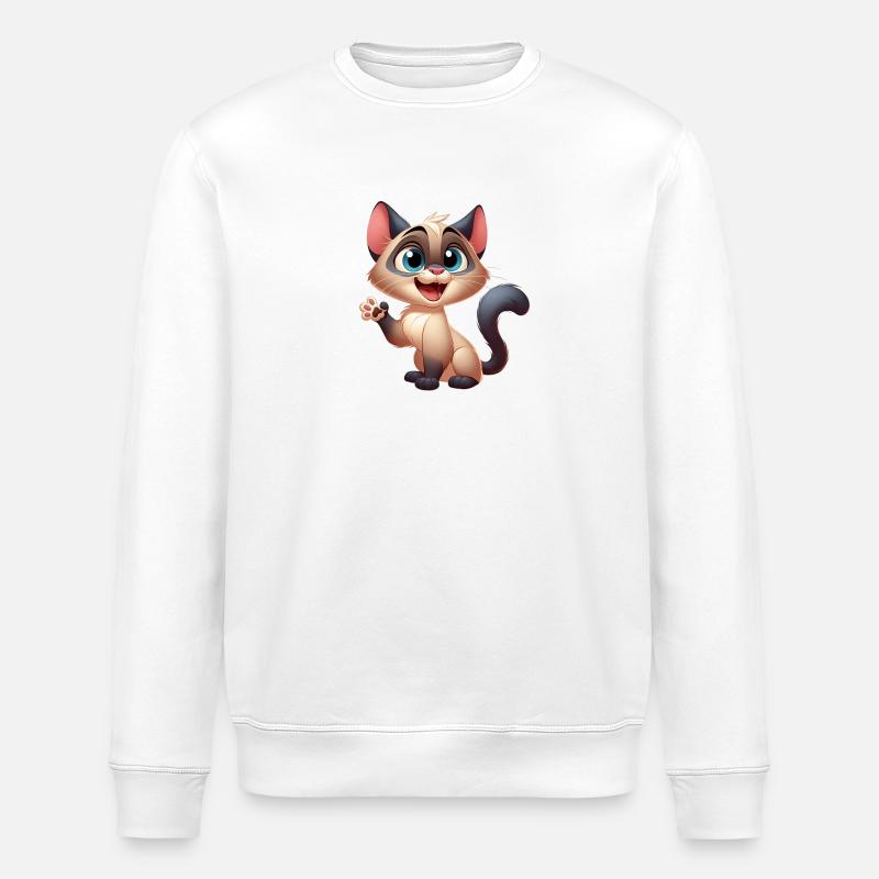 siamois 13 - Sweat bio ROLLER Stanley/Stella Unisexe - blanc
