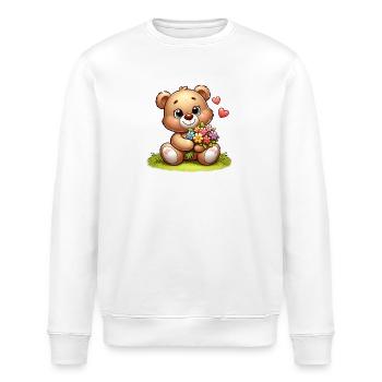teddy bear 3 - Sweat bio ROLLER Stanley/Stella Unisexe - blanc - Devant - Nik (191cm)