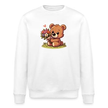 teddy bear 4 - Sweat bio ROLLER Stanley/Stella Unisexe - blanc - Devant - Nik (191cm)